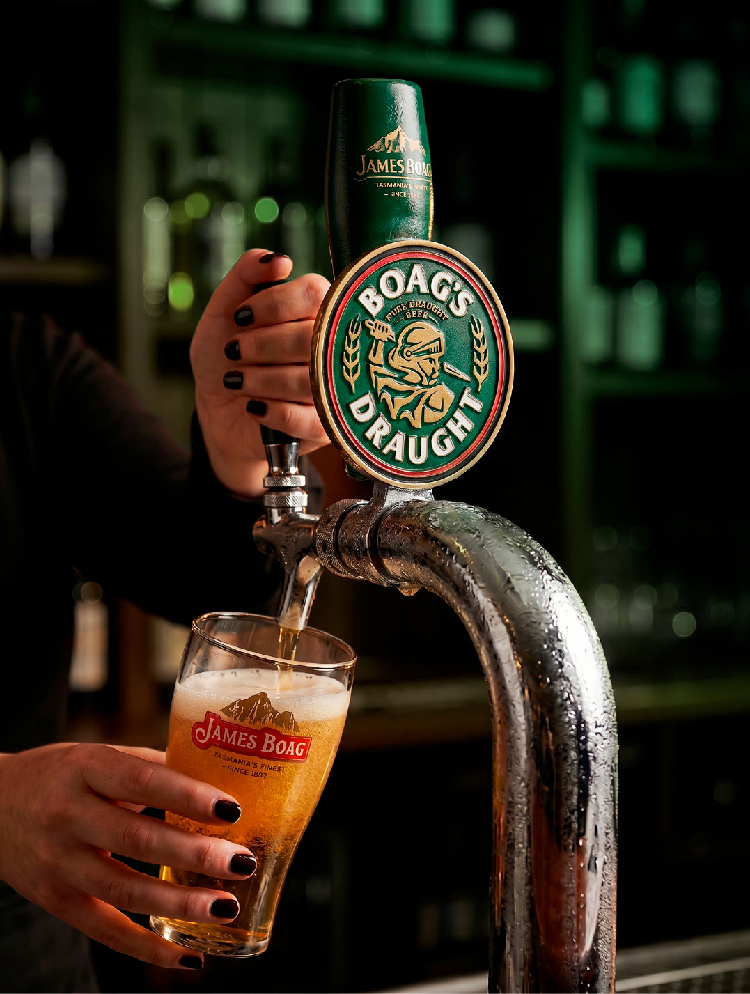 James Boag's tap decal